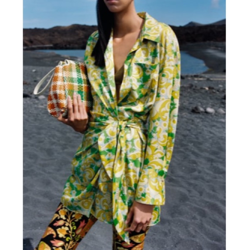Zara printed dress